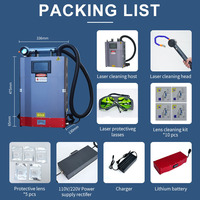 Mochila de eliminación de óxido láser 2023 tipo 50W 100W 150W máquina de limpieza láser de pulso