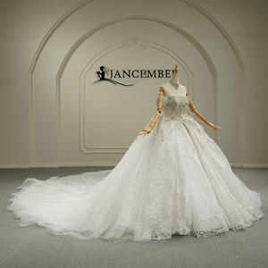 Gt26037 Vestido de Novia Moderno con Apliques, Estilo Princesa, Hombros Descubiertos, Cielo Estrellado, Ambiente Romántico, Vestido de Baile - Product Image 4