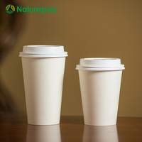 Gobelets en papier kraft compostables à paroi simple, revêtement à base d'eau, certifiés BPI, taille personnalisée, pour café chaud à emporter, vente en gros