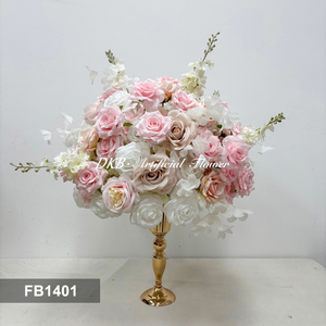 DKB <b>Artificial</b> Flowers Wholesale Silk Flower Ball Pink Flower Balls For Hotel Wedding Birthday Party School Event Decor - Product Image 3
