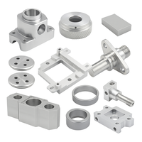 Pièces de support de montage usinées CNC en aluminium 6061 OEM, tolérance de 0,01 mm, anodisées claires, pour l'automatisation