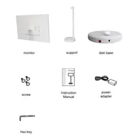 Téléviseur intelligent portable d'intérieur 27 pouces, écran LED LCD Android, batterie intégrée, caméra, écran tactile, roues, blanc, Full HD