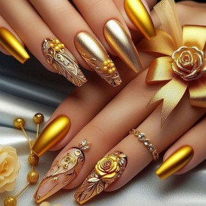 <span class=keywords><strong>Faux</strong></span> ongles à presser uniques et tendance, longs, forme cercueil, multicolores néon, avec paillettes confettis vives, pour les vacances - Product Image 3