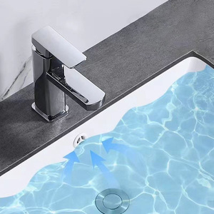 Großhandel Weiß Unter Theke Waschbecken Rechteckige Keramik Waschbecken Unterbau Badezimmers chrank Waschbecken - Product Image 4