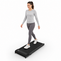 Tapis de marche intelligent en bois avec télécommande, tapis de marche pliable à structure en bois, tapis de marche à absorption des chocs pour usage domestique