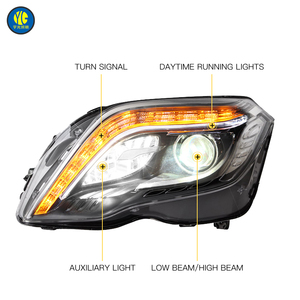 YU GUANG para <span class=keywords><strong>Mercedes</strong></span> Benz 2013 2014 <span class=keywords><strong>2015</strong></span> <span class=keywords><strong>mercedes</strong></span>-benz <span class=keywords><strong>Glk</strong></span> X204 faro delantero Luz de circulación diurna actualización LED faro - Product Image 5