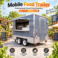 Camion de restauration mobile tout équipé pour jus de fruits frais, glaces et café, idéal pour les stations balnéaires