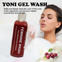 Gel Nettoyant Intime Yoni à la Camomille et au Curcuma, Équilibrant le pH, Huiles Naturelles, Soin Hygiène Vaginale pour Femmes, Marque Privée
