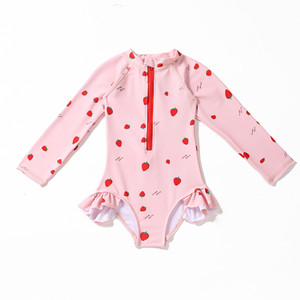 Romper Bayi Desain Kustom Cetak Penuh, Baju Kodok Pendek Unisex Bernapas, Bodysuit Anak dengan Ritsleting, Pakaian Bambu - Product Image 1