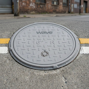 Couvercle de manhole rond en FRP de 16 pouces pour parking - Product Image 4