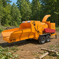 Broyeur de bois de haute qualité pour moteur diesel et machine mobile de broyage de branches forestières et de grumes