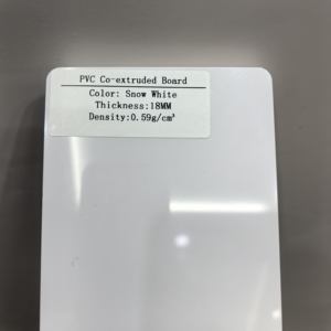 แผ่นผนังลามิเนตพีวีซีสีขาวกันน้ำ หนา 18 มม. แผ่นโฟมพีวีซี แผ่นฟอเร็กซ์ สำหรับทำเฟอร์นิเจอร์ - Product Image 2