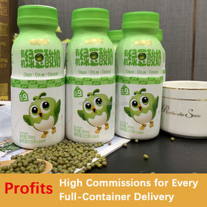 Boisson liquide en bouteille de bactéries lactiques probiotiques <span class=keywords><strong>ferment</strong></span>ées et stérilisées, sans conservateurs, naturelles, biologiques, à base de haricot mungo vert, sans gras - Product Image 2