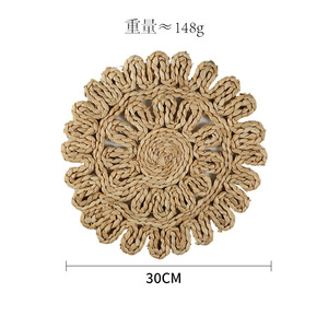 Natural Color Jute <b>Placemat</b> Round Eco-Friendly Heat Insulating <b>Table</b> Mat <b>For</b> Dining Decor - Product Image 5