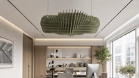 Panneaux acoustiques absorbants le son pour plafond, en feutre PET, suspendus, pour décoration intérieure