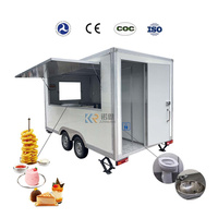 Camion de nourriture pour Falafel Hôtel Chariot roulant avec toilette Café Chariot Foodtrailer Drivable Food Truck Trailer