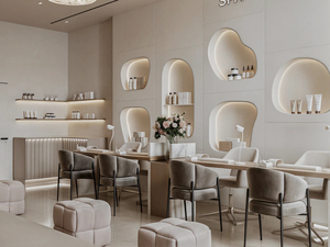 OEM Beauty Salon Display Shelf & Counter | One-Stop Hair Salon Interior Decoration for Spa Shop Fitting - Product Image 4