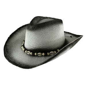 JAKIJAYI Marcas Sombrero Banda personalizada Unisex Sombreros de paja de playa Papel Verano Shell Decoración <span class=keywords><strong>Jazz</strong></span> Sombrero de paja de vaquero - Product Image 1