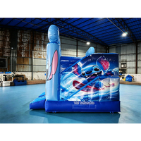 Château gonflable commercial avec toboggan pour enfants et location pour événements et fêtes