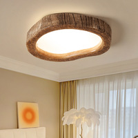 Moderne Simple Grain De Bois Plafonnier Creative En Forme De Coeur LED Fer Maison Séjour Plein Spectre Acrylique Protection Des Yeux pour Chambre