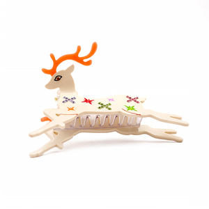 YIYI 10.5cm Style chinois orignal Animal griffe pince bâton <span class=keywords><strong>strass</strong></span> acétate <span class=keywords><strong>cheveux</strong></span> griffe personnalisé personnalisé pince à <span class=keywords><strong>cheveux</strong></span> pour fille - Product Image 5