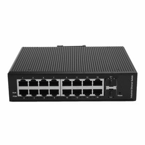 L2 Managed Industrial Fiber Optic <b>Switch</b> 16GE RJ45 2SFP Full Gigabit DIN Rail <b>Network</b> Ethernet <b>Switch</b> - Product Image 4