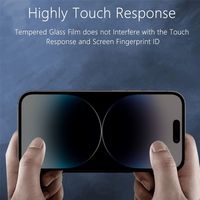 30 °   Protection d'écran en verre trempé 9H avec impression soyeuse pour iPhone 17 Pro Max, compatible iPhone 15, 16 Plus et Pro Max