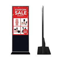 Tótem Interior Full HD de 43 Pulgadas, Reproductor de Publicidad LCD, Equipo de Quiosco Táctil con Soporte de Piso, Señalización Digital, Gráficos Animados