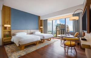 Wyndham Project 3 <strong>4</strong> 5 Star Luxury Hotel Bedroom Set Foshan Customized Contemporary Panel Wood Furniture Hotel Rooms Apartments