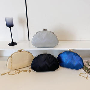 Sac à main de soirée européen à bandoulière, en forme de coquille, en PU, avec fermeture éclair, écologique, tendance, petit sac de plage d'été, nouveau sac à main pour femmes, luxe - Product Image 3