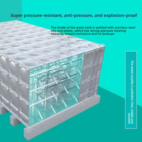 Réservoir d'élevage de poissons et de stockage d'eau en acier inoxydable 304, durable, léger, enterré ou hors sol, isolé, pour une utilisation à grande échelle