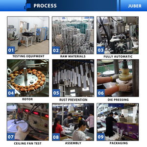 Ventilatore da soffitto a 56 pollici motore in rame industriale ad alta velocità a basso rumore ventola di raffreddamento ad aria con <span class=keywords><strong>anello</strong></span> in oro - Product Image 5