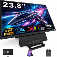 Moniteur portable professionnel IPS FHD 23,8 pouces 100 Hz USB-C pour journalistes, reportages sur le terrain, camping-cars, travail en usine