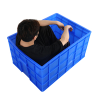 Bacs de stockage logistique en plastique robustes et empilables, caisses à lait et légumes en PEHD, bacs de manutention emboîtables et écologiques