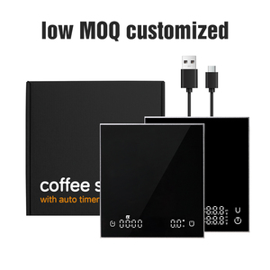2025 Neues Design Typ-C-Lade kaffee waage mit gehärtetem Glas und Luftfahrt-Aluminium legierung materialien Kaffee waage mit Timer - Product Image 2