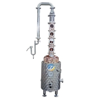ZJ 300L cuivre Vodka encore colonne usine vente directe canne à sucre distillateur d'alcool pour boisson éthanol Production faire la Machine
