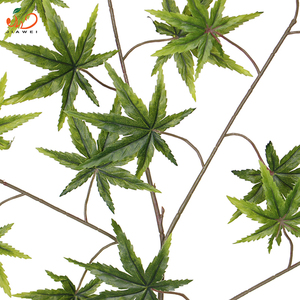 ใบเมเปิ้ลเทียมสีเขียวต้นไม้ปลอมสำหรับตกแต่งบ้าน - Product Image 4