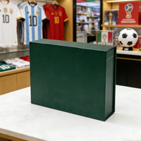 Boîtes cadeaux personnalisées en gros avec logo, à couvercle rabattable et fermeture magnétique, finition mate, impression pour l'emballage de produits promotionnels d'équipes de football