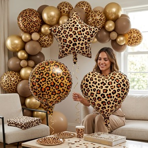 Globos de Aluminio con Estampado de Leopardo y Corazón de 18 Pulgadas a Bajo Precio, Decoración para Bodas, Propuesta de Matrimonio, Compromiso, Día de San Valentín - Product Image 5