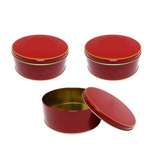 Cina fabbrica all'ingrosso per alimenti per uso alimentare lattine di metallo rotonde stampate su misura scatola di <span class=keywords><strong>latta</strong></span> scatolette con coperchi biscotti personalizzati - Product Image 2