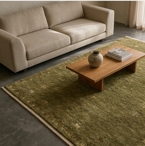 Alfombra Gabbeh de Lana Anudada a Mano de Lujo, Alfombra Geométrica Hecha a Mano para Espacios Residenciales y Comerciales - Product Image 3