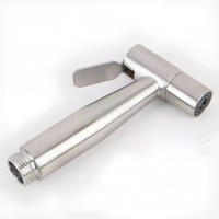 Pistolet pulvérisateur de bidet Shattaf en ABS électroplaqué, nettoyeur de toilettes portatif, accessoire d'hygiène pour salle de bain et douche musulmane