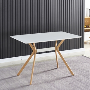Étagère en métal avec plateau anti-rayures en MDF, pieds à transfert thermique, pieds de nivellement <span class=keywords><strong>pour</strong></span> table de <span class=keywords><strong>salle</strong></span> à <span class=keywords><strong>manger</strong></span>, <span class=keywords><strong>cuisine</strong></span>, bureau - Product Image 3