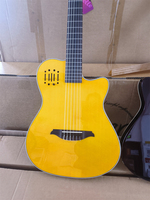 Nylon String Classical Silent Guitar, Silent Electric Guitar With Pickup