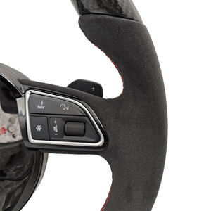 <span class=keywords><strong>Volante</strong></span> de Coche Personalizado Mejorado de Fibra de Carbono y Cuero Artificial para Audi A3 <span class=keywords><strong>A4</strong></span> A5 A6 C6 C7 C8 S4 S5 S6 <span class=keywords><strong>B7</strong></span> B8.5 B8 B9 - Product Image 3