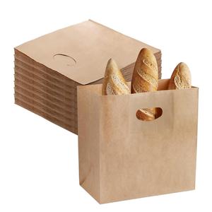 Bolsas de Regalo de Papel Blanco KM con Asa Troquelada, Bolsas de Papel Kraft para Compras y Comida para Llevar - Product Image 2