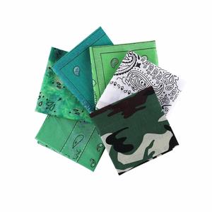 Bandane di cotone <span class=keywords><strong>Bandana</strong></span> di cotone multiuso per gli uomini delle donne vendita all'ingrosso di novità <span class=keywords><strong>verde</strong></span> - Product Image 2