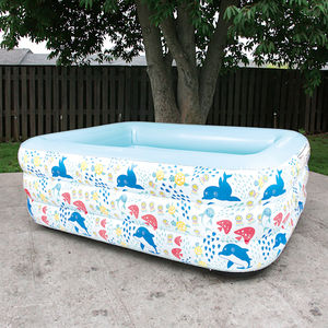 Medico <span class=keywords><strong>delfino</strong></span> famiglia Full size Lounge Pool per bambini giardino eco-friendly pvc all'aperto gonfiabile piscina per bambini - Product Image 1