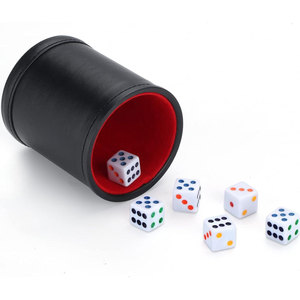ถ้วยลูกเต๋าหนังหลากสีคุณภาพสูง ทำมือ ราคาสมเหตุสมผล สินค้ามาใหม่สุดฮิต สำหรับเล่นเกมลูโด ผู้ใหญ่ใช้ได้ - Product Image 5