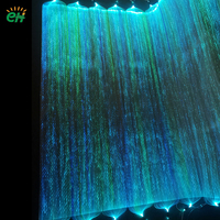 Tissu en fibre optique RGB lumineux, taille personnalisable, facile à découper et à coudre, idéal pour la confection de robes, vestes, décorations de mariage et nappes